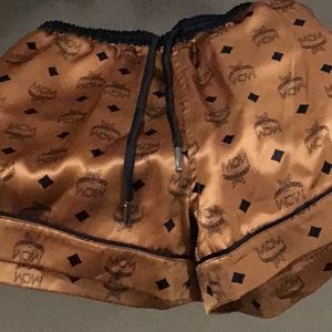 MCM silk shorts size medium